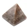 Microcline stone pyramid from Madagascar - 0