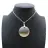 Printed jasper round pendant