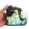 Natural half-raw decorative Labradorite - 0