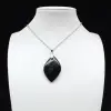 Black tourmaline pendant - 0