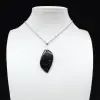 Black tourmaline pendant - 0