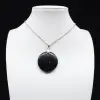 Black tourmaline pendant - 0