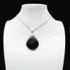 Black tourmaline pendant - 0