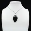 Black tourmaline pendant - 0