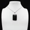 Black tourmaline pendant - 0