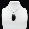 Black tourmaline pendant - 0