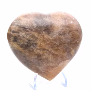 Black Moonstone Heart