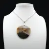 Round Orbicular Jasper Pendant - 0
