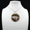 Round Orbicular Jasper Pendant - 0