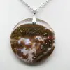 Round Orbicular Jasper Pendant - 2