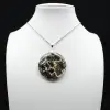 Round Orbicular Jasper Pendant - 0