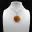 Carnelian drop pendant — 1