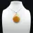 Carnelian drop pendant