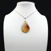 Carnelian drop pendant - 0