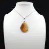 Carnelian drop pendant - 1