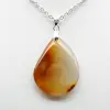 Carnelian drop pendant - 2