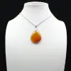 Carnelian drop pendant - 1