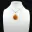Carnelian drop pendant — 4