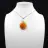 Carnelian drop pendant