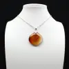 Carnelian drop pendant - 0