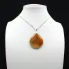 Carnelian drop pendant - 1