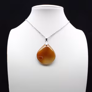 Carnelian drop pendant