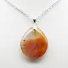 Carnelian drop pendant - 2