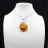 Carnelian drop pendant