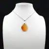 Carnelian drop pendant - 1