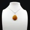 Carnelian drop pendant - 1