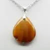 Carnelian drop pendant - 2