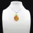 Carnelian drop pendant