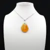 Carnelian drop pendant - 0