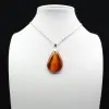 Carnelian drop pendant - 0