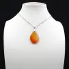 Carnelian drop pendant - 0