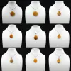 Carnelian drop pendant - 0