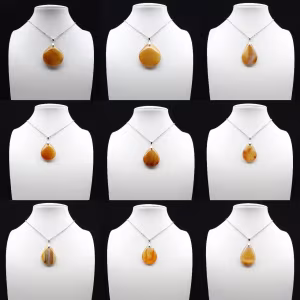 Carnelian drop pendant