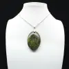 Green Opal Oval Pendant - 1