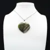 Green Opal Heart Pendant - 0
