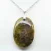 Green Opal Oval Pendant - 2