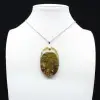Green Opal Oval Pendant - 0