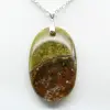 Green Opal Oval Pendant - 2