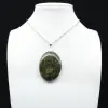 Green Opal Oval Pendant - 1