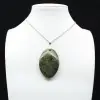 Green Opal Oval Pendant - 0