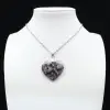 Lepidolite Heart Pendant - 1