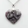 Lepidolite Heart Pendant - 2
