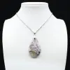 Lepidolite Drop Pendant - 1