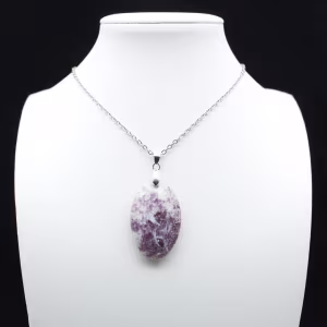Lepidolite Oval Pendant