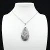 Lepidolite Drop Pendant - 1