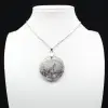 Lepidolite Round Pendant - 0